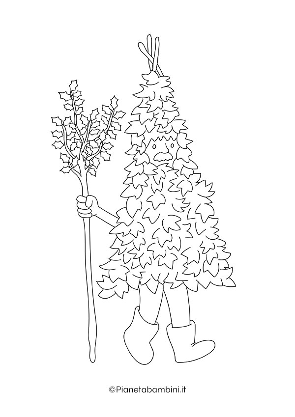 Maschera del Rumita da colorare