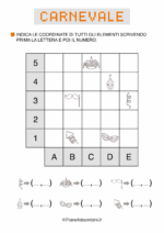 Scheda di coding di Carnevale con coordinate nr. 15