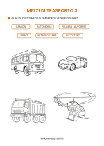 Scheda didattica sui mezzi di trasporto in italiano per stranieri e BES nr. 3