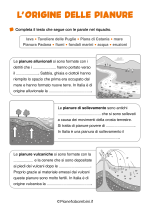 Scheda didattica sulla pianura per la classe terza della Scuola Primaria nr. 2