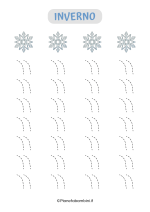 Scheda di pregrafismo sull'inverno 25