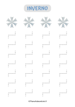 Scheda di pregrafismo sull'inverno 26