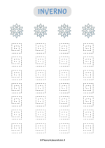 Scheda di pregrafismo sull'inverno 27