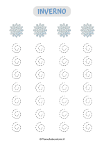 Scheda di pregrafismo sull'inverno 28