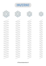 Scheda di pregrafismo sull'inverno 30