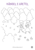 Disegni di Hansel e Gretel da stampare e colorare nr. 2/6