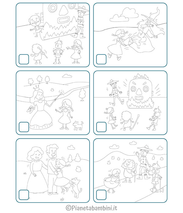 Il Mago di Oz esercizi sulle sequenze temporali