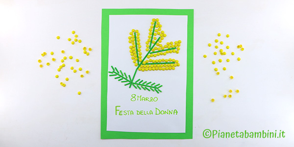 Quadretto per la Festa della Donna con la pasta cruda