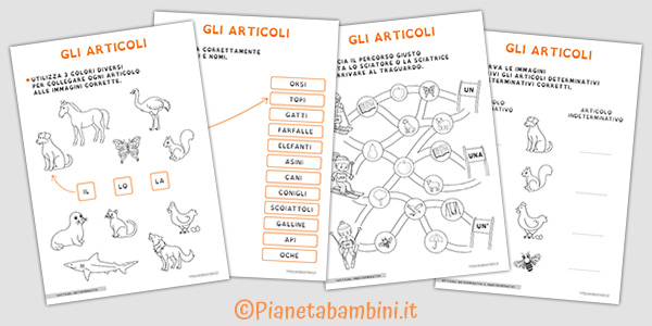 Schede facilitate sugli articoli per alunni con BES