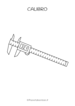 Calibro da stampare e colorare