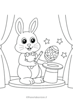 Disegni di coniglietti Pasquali da colorare 23