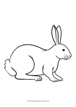 Disegno di coniglio da colorare 18