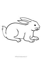 Disegno di coniglio da colorare 20