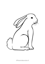 Disegno di coniglio da colorare 21