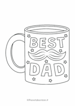Disegno sulla festa del papà da colorare 16