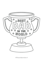 Disegno sulla festa del papà da colorare 17