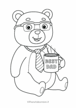 Disegno sulla festa del papà da colorare 19