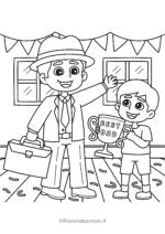 Disegno sulla festa del papà da colorare 22