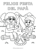 Disegno sulla festa del papà da colorare 23