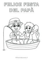 Disegno sulla festa del papà da colorare 26