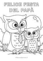 Disegno sulla festa del papà da colorare 28