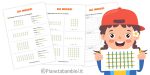 Schede didattiche sulle moltiplicazioni con gli incroci per la classe seconda della Scuola Primaria