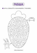 Labirinto di Pasqua difficile per bambini dagli 8 anni in su nr. 7