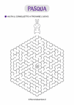 Labirinto di Pasqua difficile per bambini dagli 8 anni in su nr. 8