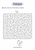 Labirinto di Pasqua difficile per bambini dagli 8 anni in su nr. 9