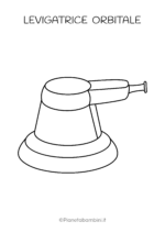 Levigatrice orbitale da stampare e colorare