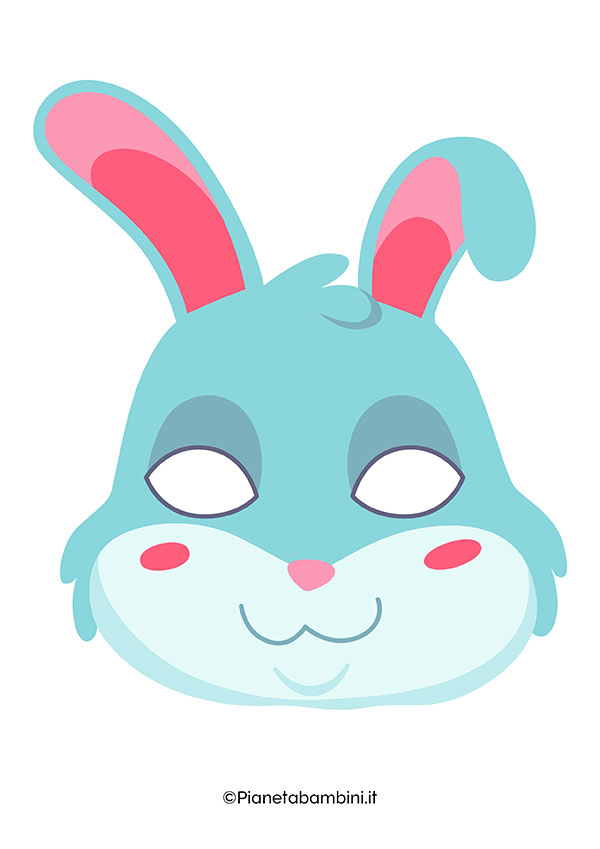 Maschera da coniglio da stampare nr. 1