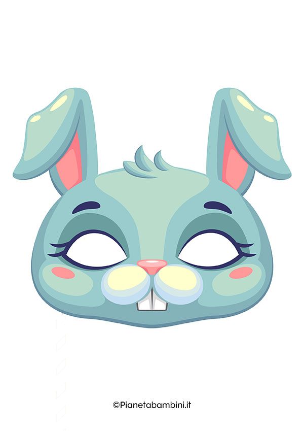 Maschera da coniglio da stampare nr. 2