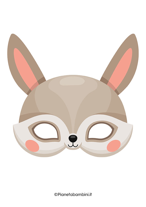 Maschera da coniglio da stampare nr. 3
