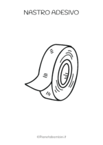 Nastro adesivo da stampare e colorare