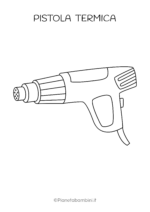 Pistola termica da stampare e colorare