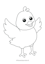 Disegni di pulcini Cartoon da colorare 16