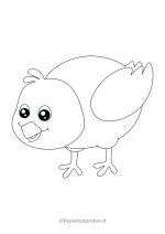 Disegni di pulcini Cartoon da colorare 17
