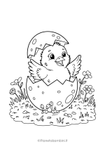 Disegni di Pulcini Pasquali da colorare 18