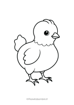Disegno di pulcino da colorare 18
