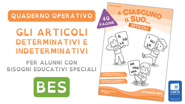 Quaderno operativo sugli articoli per BES Quaderno operativo sugli articoli per alunni con BES