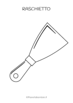 Raschietto da stampare e colorare