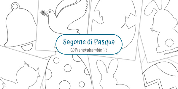 Sagome pasquali da stampare e ritagliare