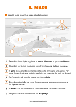 Scheda didattica sul mare per la classe terza nr. 1