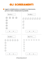 Scheda didattica sugli schieramenti per la classe seconda nr. 6