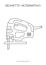Seghetto alternativo da stampare e colorare