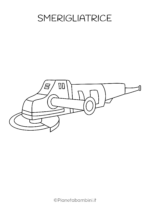 Smerigliatrice da stampare e colorare