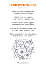 Poesia breve sulla primavera di Pianetabambini nr. 5