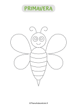 Scheda di pregrafismo con ape