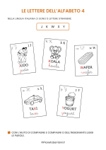 Scheda didattica sulle lettere dell'alfabeto italiano per stranieri e BES nr. 4