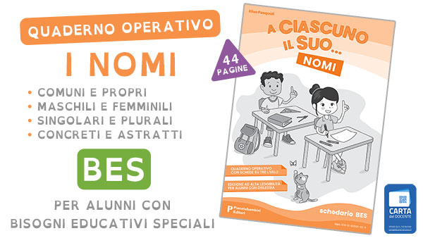 Quaderno operativo sui nomi per alunni BES della Scuola Primaria